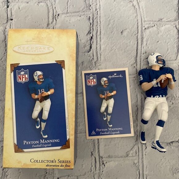 🔸️NIB Vintage Hallmark Peyton Manning 2004 Ornament - Picture 1 of 9
